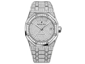 TZ Audemars Piguet Royal Oak Series 15452 Men's Starry Diamond Watch Men's Watch Automatic Mechanical Movement Stainless Steel Strap