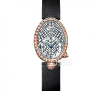 نسخة مطورة من Breguet Queen of Naples 8928BR / 8D / 844 / DD0D ساعة السيدات المصنوعة من عرق اللؤلؤ والوجه الماسي للسيدات