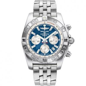 GF Factory Breitling الميكانيكية كرونوغراف سلسلة AB011011.C788 الطيار الطيار 44 ملم ساعة أصلية مفتوحة العفن سطح أزرق.