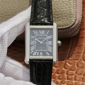 Cartier tank series W5200027 watch watch size 31x41mm men's belt mechanical watch