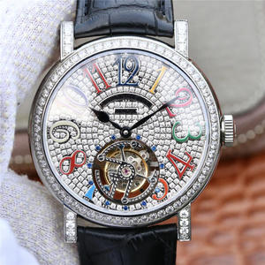 TWL Franck Muller Starry True Tourbillon Leather Strap Automatic Men's Watch. ساعة يد رجالية ميكانيكية أوتوماتيكية