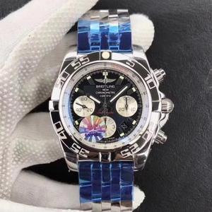 GF Breitling الميكانيكية سلسلة الكرونوغراف الطيار 44mm مشاهدة النسخة الوحيدة الأصيلة مفتوحة مصبوب من حزام الفولاذ المقاوم للصدأ في السوق.