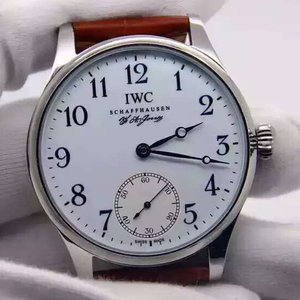 IWC البرتغالية سلسلة توقيع جونز نموذج تذكاري ، حركة ميكانيكية يدوية ساعة رجالية