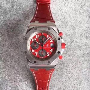 AP Audemars Piguet 12 ثانية صغيرة F1 الوجه الأحمر (التي تنتجها JF) قطر 42mm.