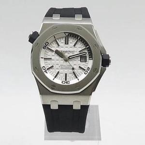 [مصنع JF] AP Royal Oak AP15710 الكلاسيكية المصنوعة من الفولاذ المقاوم للصدأ والزجاج والكريستال الياقوت.