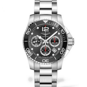 8F Factory Longines Concas Sports Chronograph Series L3.783.4.56.6 ساعة غوص ، ساعة كرونوغراف ميكانيكية للرجال بسوار فولاذي