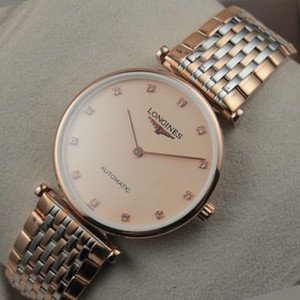 Swiss Movement Watch Longines Garland Series 18K Roses ساعة يد رجالية في هونغ كونغ.