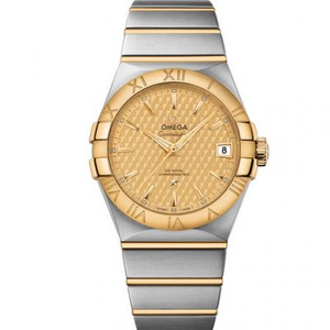 VS Factory Watch Omega Constellation Series Gold 123.20.38.21.08.002 نسر مزدوج 38 مم ساعة متحدة المحور 8500 آلة