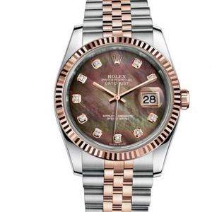 GM new log ladies 36mm rose gold 2018 new log 14k gold-covered series automatic mechanical movement stainless steel strap