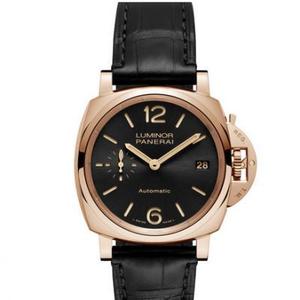 VS Factory Panerai 908756 ساعة ميكانيكية بحزام ذهبي وردي للرجال.