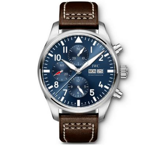 سلسلة ZF IWC Pilot's IW377714 الأصلية ذات الوضع المفتوح Flying Meter Ultimate Edition Dual Calendar Chronograph.