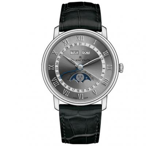 OM Blancpain 6654-1113-55B månefase display serie 6654 stærkeste V2 opgradering version Blancpain villeret classic