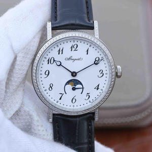 TW Factory Breguet Moon Phase Classic Series 9087BB/29/964 Mænds Månefase Automatisk Mekanisk Watch Diamond EditionBreguet Classic Series 5967BB/11/9W6 se mænds automatiske mekaniske 18k guld ultra-tynde mænds ur