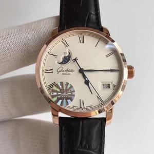 [GF Ultimate Edition] Glashütte Original kongresmedlem Big Date Moon Phase Watch 100-04-32-12-04 Mænds Watch