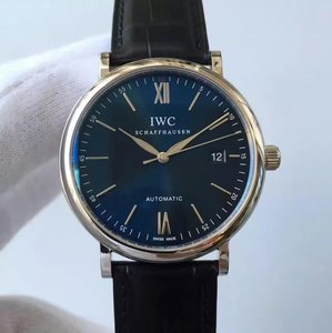 mk fabrikken IWC Batofino serien mænds mekaniske ur blå ansigt