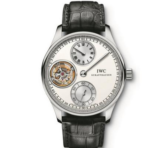 IWC 3-punkts 1-line automatisk ægte tourbillon (Portugal IW544601) stil: automatisk ægte svinghjul mekanisk herreur,