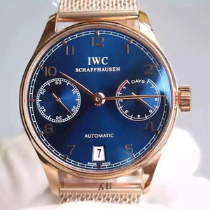 IWC portugisiske Seven Limited Edition portugisiske 7:e Chain V4 Edition Steel Band Mekanisk Mænds Watch