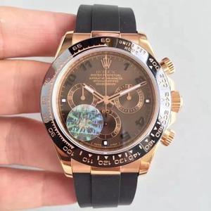 JF nyt produkt Daytona Rolex "Tape Edition" Cosmograph Daytona Series V2 Rose Gold Shell keramisk ring.