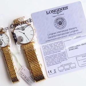 JF Nye Longines Garland Series Couple Watch 36mmL420 Quartz Movement Mænds Watch 24mmL420 Quartz Movement Women's Watch