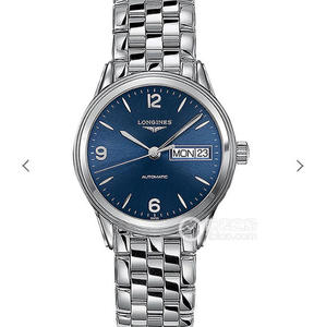 GK Longines Military Flag-serie dobbeltkalender L4.799.4.96.6 med bevægelse ETA2836-2. Rustfrit stålrem herreur.