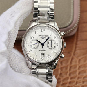 TW Longines Army Flag L4.803.4 Series Ægte Open Mold 1:1 Gendan ægte mænds ur rustfrit stål Rem Automatisk mekanisk bevægelse