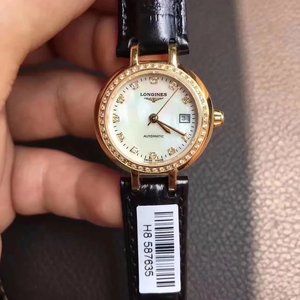 Longines Hjerte og Moon Series Diamond Ladies Mekanisk Watch Små og udsøgt