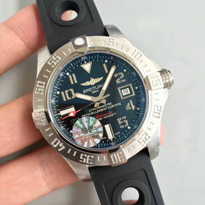 GF Factory Breitling Super Avenger Pris GF Breitling Avenger II A3239011 Blue Plate Mænds Automatisk Mekanisk Watch