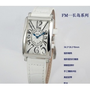 Schweiziske Franck Muller Watch schweiziske Quartz Movement læderrem Damer Watch