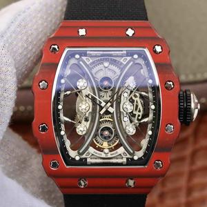 Top replika Richard Mille RM53-01 mænds automatiske mekaniske ur high-end kulfiber