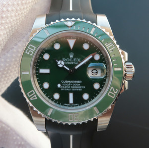 Rolex Green Water Ghost Green Ghost v7 version SUB Submariner serie 116610LV båndmodel.