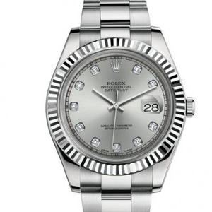 Rolex Datejust 116334-72210 G Silver Plate 41 Mænds Automatisk Mekanisk Ur Produceret af n Factory