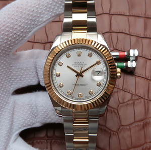 Rolex Datejust 126333 Datejust 41MM diameter, 18k guldbelagt rustfrit stål, safir spejl