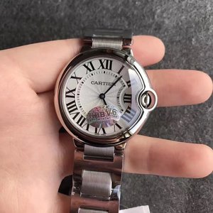 V6 Factory Cartier Blå Ballon Kvinders 36mm Quartz Watch schweiziske Ronda