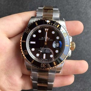 N Factory v6 version Rolex Blackwater Ghost Gold Edition (med ægte guld) super lysende safir spejl