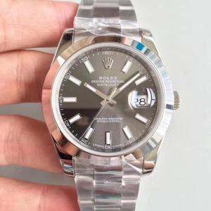 Rolex Datejust 41MM Ny version Folding Buckle Gray Noodle Ding Mænds Mekanisk Watch