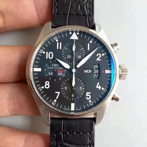 ZF IWC Classic Pilot Series Kronograf Mænds Mekanisk Watch Black Side