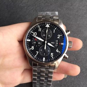 Zf Factory IWC 3777 Spitfire nye version stålbælte