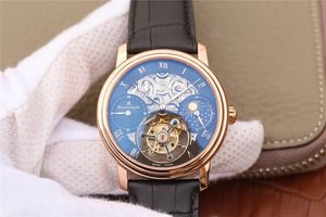 BM werkseitig gravierte Blancpain Master Serie 00235-3631-55B Roségold Tourbillon Platin Uhr.