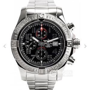 GF Reissue Breitling Avenger II Chronograph Second Generation (Avenger II) Black Face Herren mechanische Uhr