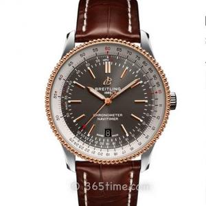 TF Replik Breitling Luftfahrt Chronograph A1732621C1P2 braun Alligator Leder mechanische Herrenuhr