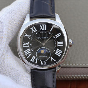 Cartier DRIVE DE CARTIER Serie WGNM0009 Black Moon Phase HerrenuhrV6 Cartier DRIVE DE CARTIER Serie WGNM0004 Schildkrötenförmige roségoldene schwarze Herrenuhr