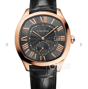 V6 Cartier DRIVE DE CARTIER Serie WGNM0004 Schildkrötenförmige roségoldschwarze Herrenuhr