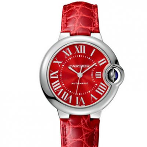 TW Fabrik Cartier blau Ballon Serie WSBB0022 Damen mechanische Uhr, Menschen-friendly chinesische rot