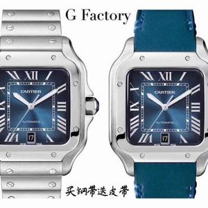 [GfBs neues Produkt Santos "Blue Blood Aristocrat"] SIHH 2019 bringt blaue Scheibenuhr 39,8 mm x 47,5 mm x 9,08 m auf den Markt