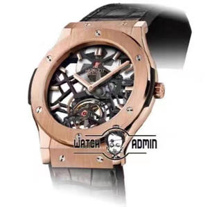 TF Hublot (Hublot) 505.TX.0170.LR importierte Uhrwerk auf das ursprüngliche mechanische mechanische Mechanische Drehwerk HUB6010 umgestellt