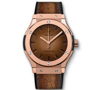 TW Hublot Hublot Classic Fusion Series 511.OX.0500.VR.BER16 Rose Gold Kalbsleder Herren mechanische Uhr