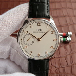 IWC Portugiesisch IW524204 Mechanische Herrenuhr, Silber / Gold Index