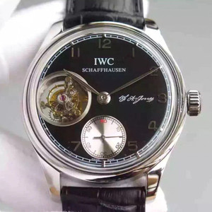 IWC (Portugiesische Tourbillon Serie) automatische Gravur Waschen Tourbillon Bewegung Herrenuhr