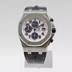 JF Version von AP Audemars Piguet 12-stellige Keramik Lenker 7750 Drei-Augen-Chronograph Panda Gürtel Uhr Herrenuhr