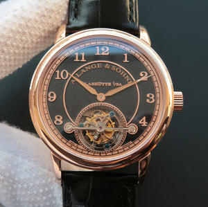 LH Lange 1815 Serie 730.32 sandgestrahlte Herrenuhr mit limitierter Auflage und manuellem Tourbillonwerk